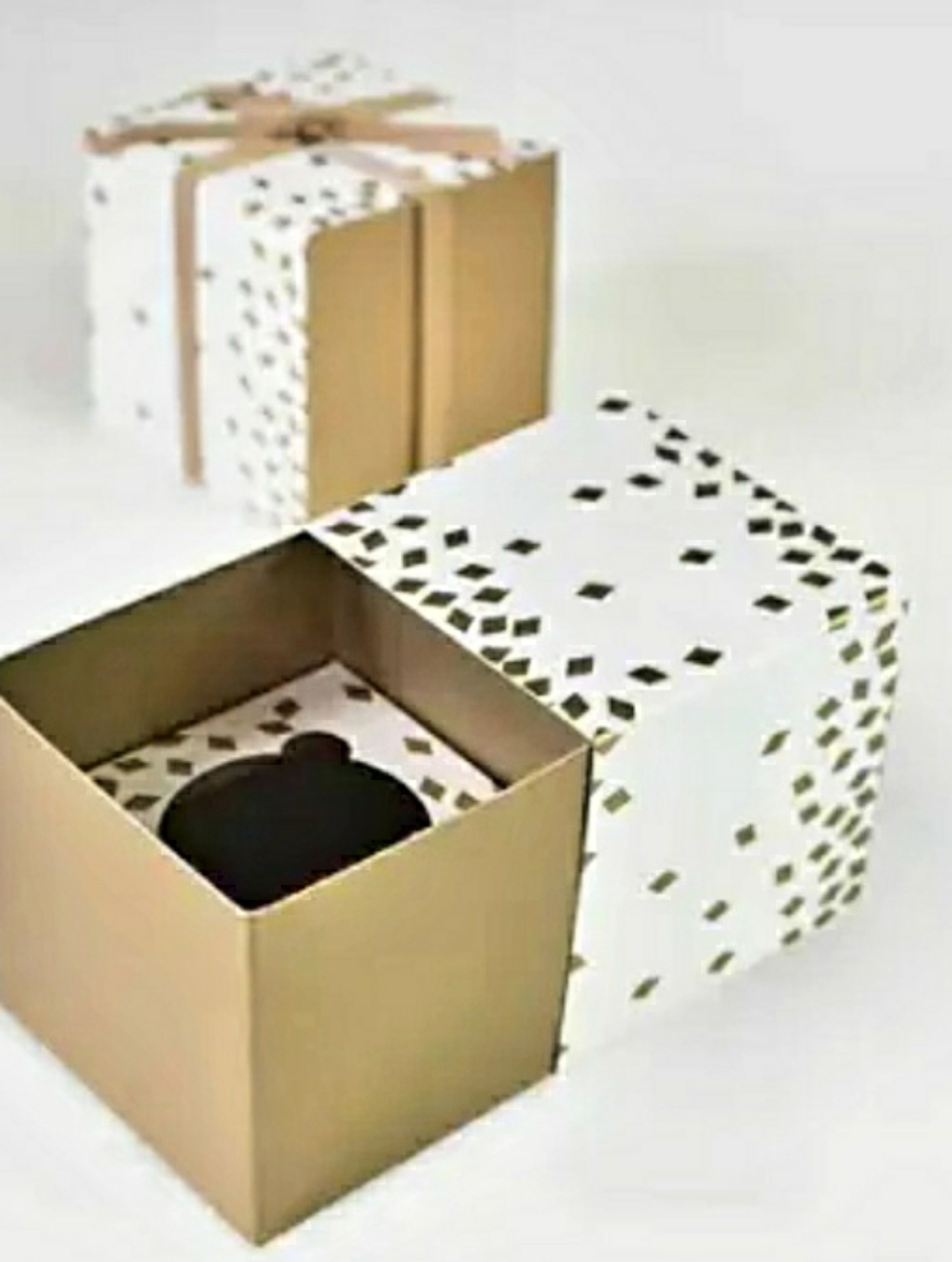 Brown/White Cupcake/ Gift Packaging Boxes "Paper Eskimo" Set Of 12 (2pack × 6pc)